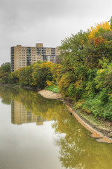 Vertical of Assiniboine River in Winnipeg, Canada