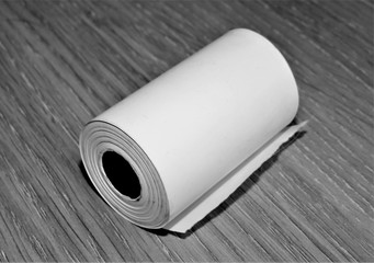 roll of white paper