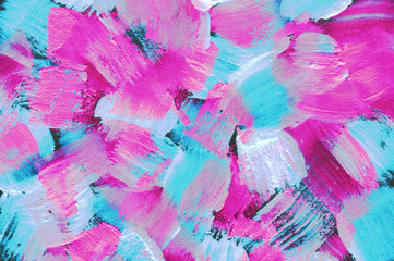 Abstract seamless pattern background, hand-painted texture, gouache or oil painting, splashes, drops of paint, paint smears. Design for backgrounds, wallpapers, covers and packaging