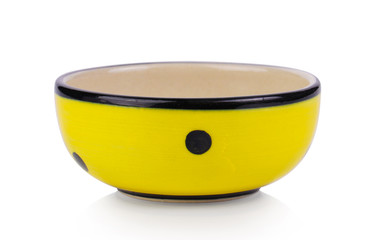 ceramic bowl isolated on white background