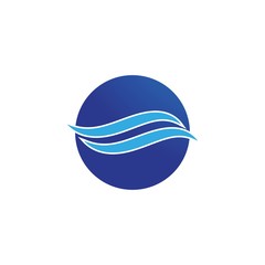 Fototapeta premium Water Wave Icon Logo