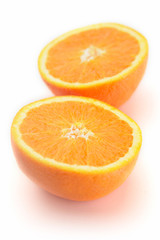 Naklejka na ściany i meble Fresh orange on white background,isolated