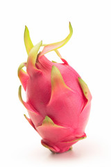 Dragon fruit isolated on white background..