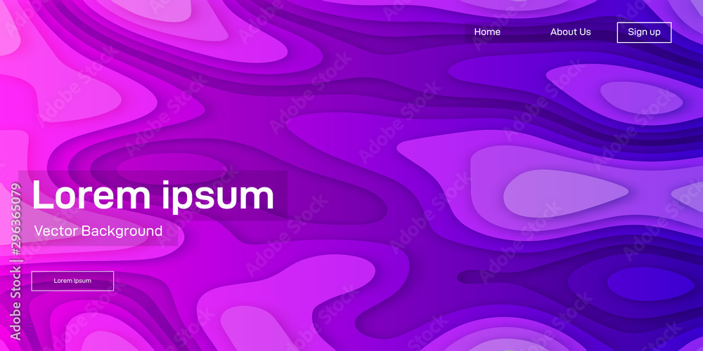 Poster Liquid minimalistic vector dynamic background
