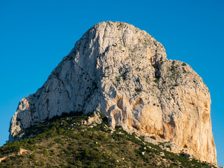 mountain on the costa blanca peñon de ifach in calpe