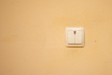 light switch on the wall