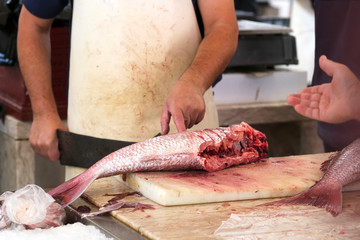 fish market  on  mercado dos lavradores , Funchal, Madeira Island