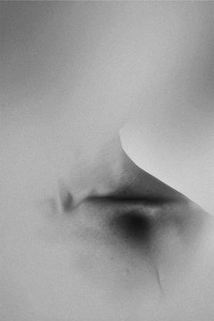 Close up of man's collarbone