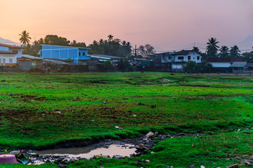 A city full of degradation and pollution that is caused by people