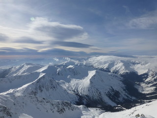 Fototapeta na wymiar West Tatra Mountains in winter