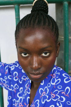 Portrait of young woman