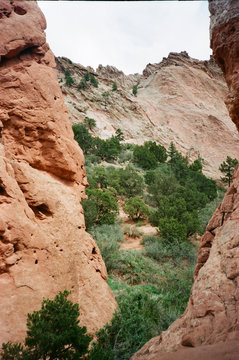 View of rock formations