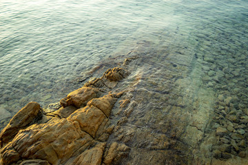 stone shallow coast, the northern Mediterranean