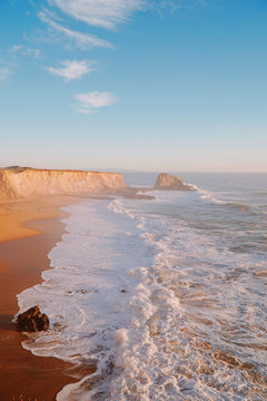 Scenic View Of California Coast Beach