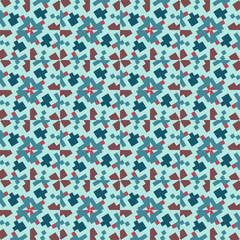 Endless colorful pattern for wallpapers, design and backgrounds, vector seamless pattern,  fabric repeating texture.