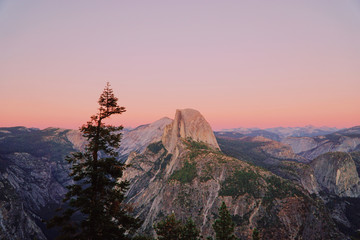 Landscape view of mountains covered with greenery