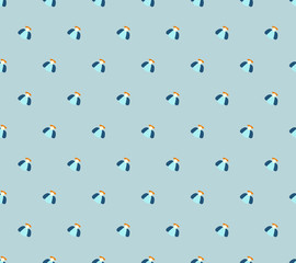 Religion seamless pattern with angel wings