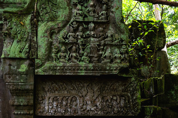 Angkor Wat is a public place in Siem Reap, Cambodia. It is a beautiful ancient architecture.