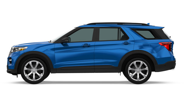SUV Car Isolated