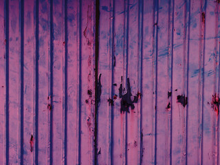 Old zinc rusty metal wall background.