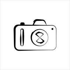 Camera Icon Design, Camera Isolated Symbol