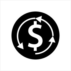 Money Back Dollar Icon Design