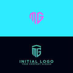 MG Logo Set modern graphic design, Inspirational logo design for all companies. -Vectors - obrazy, fototapety, plakaty