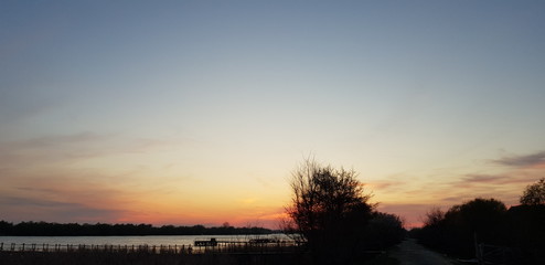 danube delta sunset