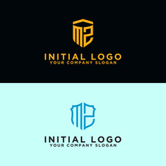 MZ Logo Set modern graphic design, Inspirational logo design for all companies. -Vectors
