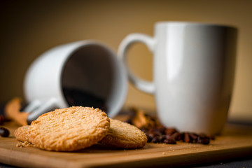 Una taza de café por la tarde