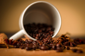 Una taza de café por la tarde