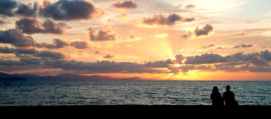 San Sebastian donostia amor sunset playa paloma 