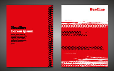 Grunge Tire Poster Set © Double Brain