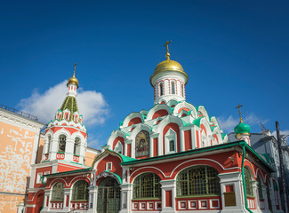 Fototapeta na wymiar Kazan Cathedral in Moscow.