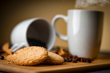 Una taza de café por la tarde