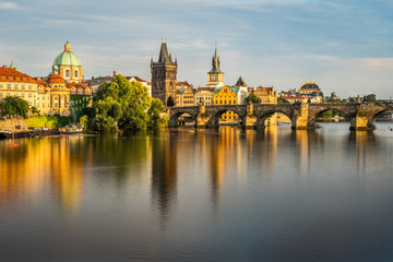 Fototapeta na wymiar Charles Bridge Prague in Czech Republic.