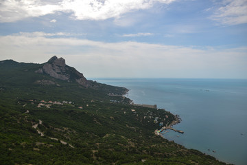 view of the coast from a height