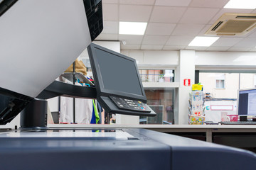 photocopier in the reprography company work place