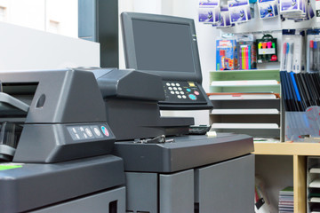 photocopier in the reprography company work place