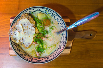 salmon fish soup