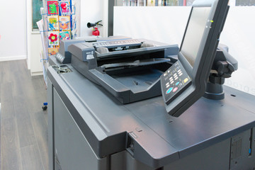 photocopier in the reprography company work place