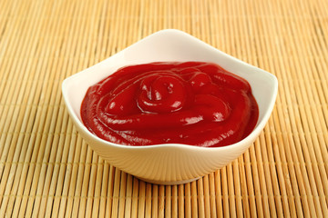Ketchup in bowl