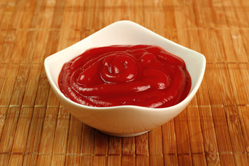 Ketchup in bowl