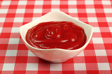 Ketchup in bowl