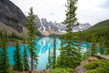 Moraine lake Alberta Canada Banff