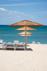 Sea water beach rest landscape sun shelter