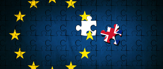 Brexit Konzept - Großbritannien  verlässt die Europäische Union