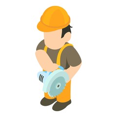 Foreman icon. Isometric illustration of foreman vector icon for web