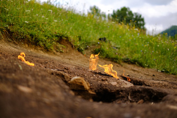 The living fires of Lopatari village