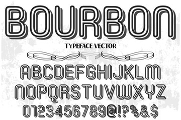 font script typeface vector bourbon